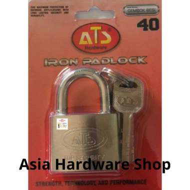 Gembok ATS Leher Pendek 40mm Kunci Gembok Rumah ATS 40 mm Pendek