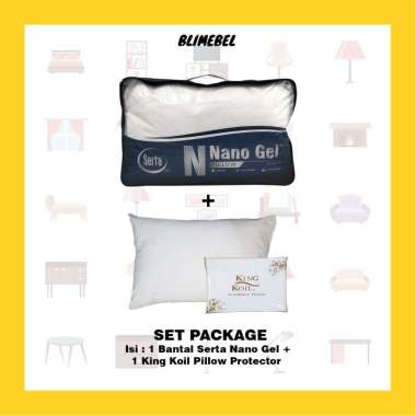 [PAKET] Bantal Serta Nano Gel + Serta Pillow Protector