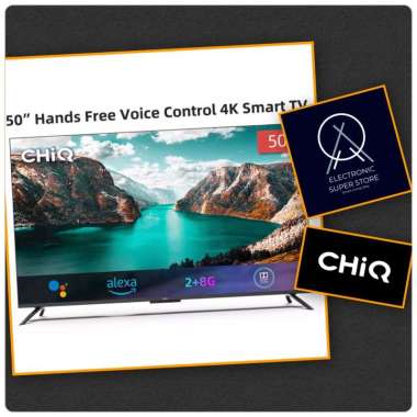 TV LED 50INCH CHIQ U50G7PF ANDROID 11 DIGITAL SMART TV 4K UHD FRAMELESS DESIGN