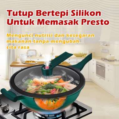 Panci - Kuali Granit Anti Lengket - Nonstick Wok Mago ORI 100% Multicolor