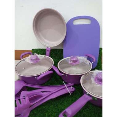 PANCI SET UNGU 15pcs - PANCI MARBEL SET ORI 100% Multicolor