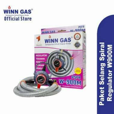 Paket Winn Gas Regulator LPG Double Lock + Selang W900M