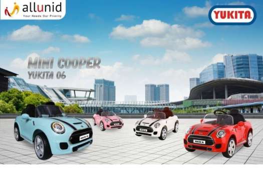 Mini Cooper Yukita DLS 06 - KYZ 06 Mobil aki anak Merah