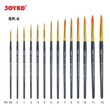 Joyko Brush Kuas Cat Air Cat Minyak Lukis Acrylic BR-6 No. 1