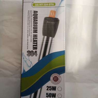 aquarium ikan hias heater RECENT 50 watt stainless steel ori
