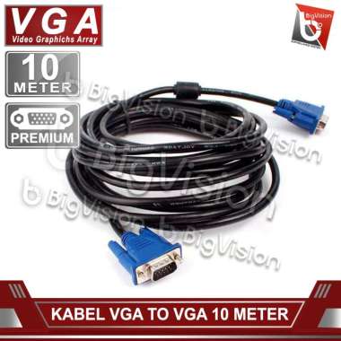 KABEL VGA 10 METER VGA TO VGA PIN 15 10m ORIGINAL