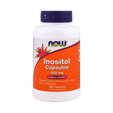 Now Foods Inositol Capsules Suplemen [500 mg/ 100 Capsules]
