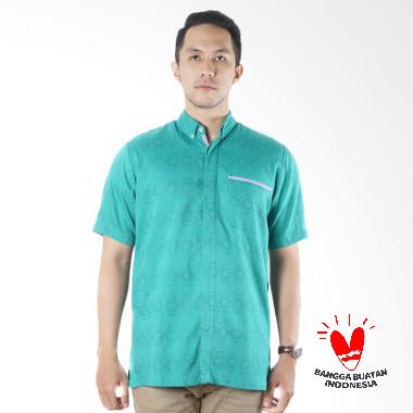 Sankara Doby Motif Batik Lengan Pendek Kemeja Pria