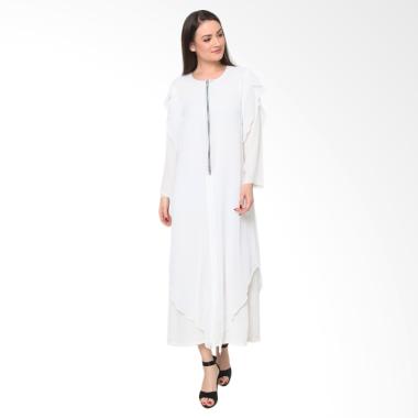 Heart and Feel Muslim 3081.D1 Long Dress Wanita - Putih