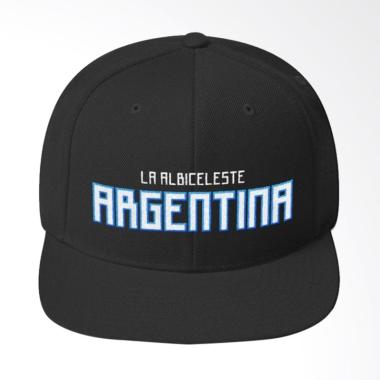 Jersi Clothing Argentina 01 Snapback Topi Pria - Hitam