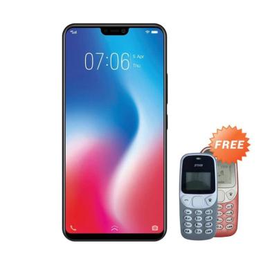 VIVO V9 Pro Smartphone - Hitam [64G ... ree Handphone Prince PC-5