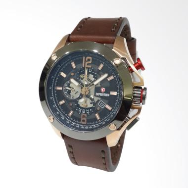 Expedition Jam Tangan Pria - Gold Brown [6697MCLGRBA] Gold-Brown