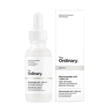 The Ordinary Niacinamide 10% + Zinc 1% 30ml - Serum Wajah Glowing - Serum Pencerah Wajah Kusam dan B