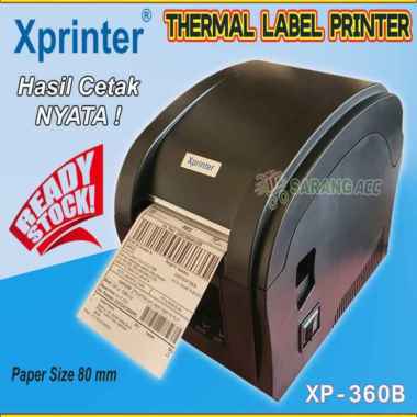 harga Promo Thermal Printer BARCODE Printer LABEL STIKER XPRINTER XP-360B USB Berkualitas Blibli.com