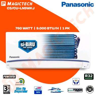 AC PANASONIC 1 PK CS/CU-LN9WKJ / 9WKJ SI-BIRU LOW VOLTAGE - R32