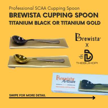 Brewista Cupping Spoon SCAA Standard Titanium Black Sendok Cupping Pro