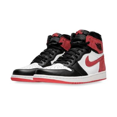 NIKE Jordan 1 High OG Track Sepatu Basket Pria - Black Red