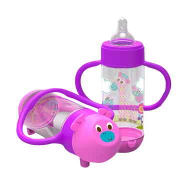 Baby Safe Botol Susu / Feeding Bottle With Handle 250 ml AP004 - Purple Purple