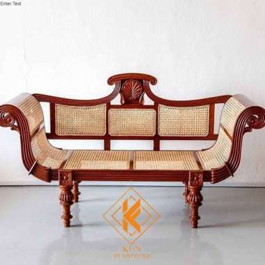 SOFA KLASIK ROTAN KAYU JATI