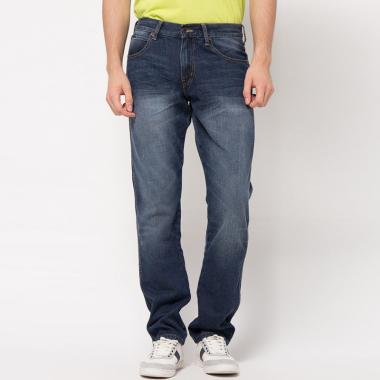Wrangler Denim Celana Panjang Pria - Dark Blue [GRNBRBMCBC14P16]