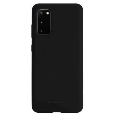 Case Samsung Galaxy S20 Plus Mercury Silicone Case Goospery Casing Anti Noda Original S20 Plus BLACK