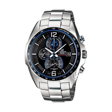 CASIO Edifice Jam Tangan Pria [EFR-528D-1A/Original] Black Silver