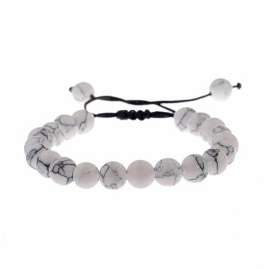 Noinbrand Pirus Putih Model Tali Serut Gelang Batu Pria Wanita
