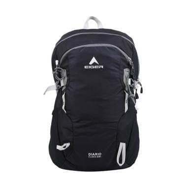 Eiger Diario Clock Daypack Tas Ransel Pria - Black [23 L]