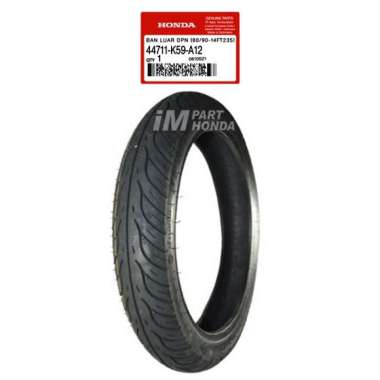 AHM 44711-K59-A12 Ban Depan Tubeless 80 90 - 14 Beat Vario 110 125 150 AHM