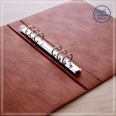 BUKU MENU RESTORAN KULIT BINDER COVER A4 - COKLAT - READY STOCK Multicolor