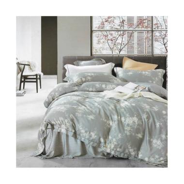 Depo Sprei Griss Flower Tencel Set Sprei dan Bed Cover