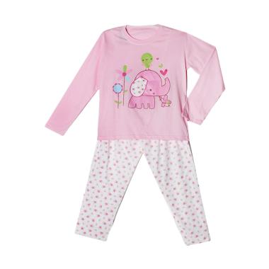 Amaris Fashion Piyama Anak Perempuan - Baby Pink [4-14 Tahun]