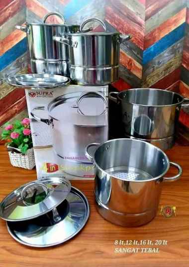 Panci Stock Pot 4 in 1 Supra Stainless