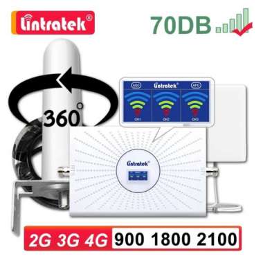 PENGUAT SINYAL Lintratek Triband Omni 4G 3G 2G Telkomsel XL Indosat