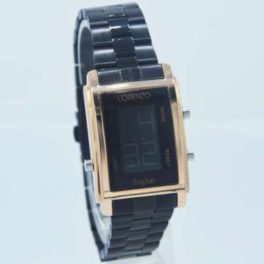 BERGARANSI 100% Jam Tangan Wanita LORENZO ORIGINAL DIGITAl Strap Stainless Steek Water Resistance L9