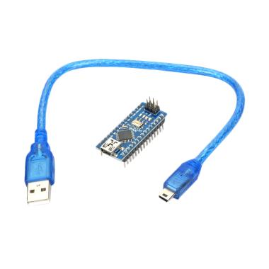 Arduino Nano 3.0 Atmel Atmega328P mini USB Board untuk Arduino tanpa kabel Blue