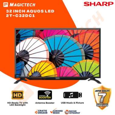 TV LED SHARP AQUOS 32 INCH / 32" 2T-C32DC1i DIGITAL TV