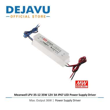 Meanwell LPV-35-12 35W 12V 3A IP67 LED Power Supply Driver