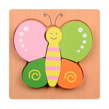 MOMO Puzzle Kupu-Kupu Puzzle Mainan Anak