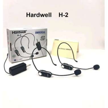 Mic Wireless Dual Headset HARDWELL H2 / H-2 ORIGINAL