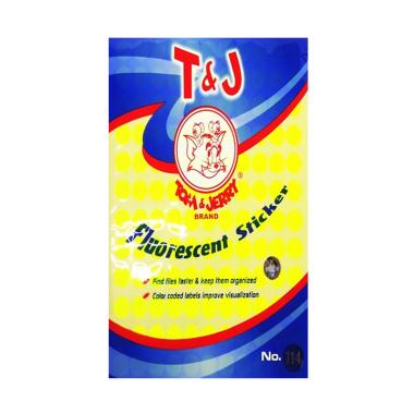 Label Tom & Jerry No. 114 Warna Label Stiker Kuning