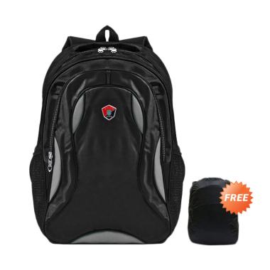 POLLO Paris Notredame Raincover Backpack Tas Laptop Ransel [14 Inch] Abu