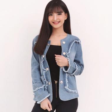 80 Koleksi Model Jaket Jeans Wanita Terbaru Terbaik