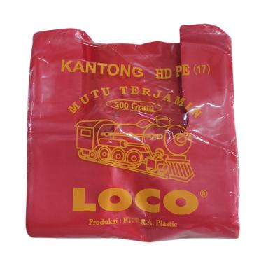 Loco HDPE 17 Kantong Plastik [17 x 33 cm/ 103 Lembar] 003 Red