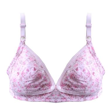 Aily 1608 Flowery Breastfeeding Bra [Big Size] 42C Pink