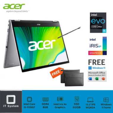 ACER Spin 3 SP313-51N-548H 13.3"/i5-1135G7/8GB/512GB/W11/OHS/SILVER