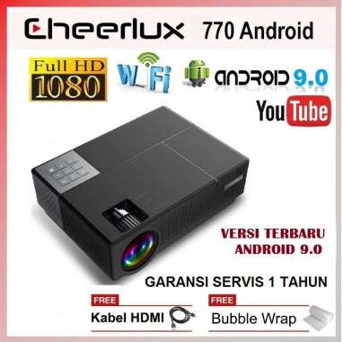 TJbox CHEERLUX CL770 ANDROID PROYEKTOR 4000 Lumens 1080P Full HD