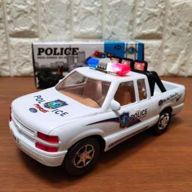 Mainan Mobil Jeep Polisi Suara Sirine