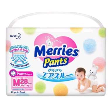Promo Harga MERRIES Pants M28 28 pcs - Blibli