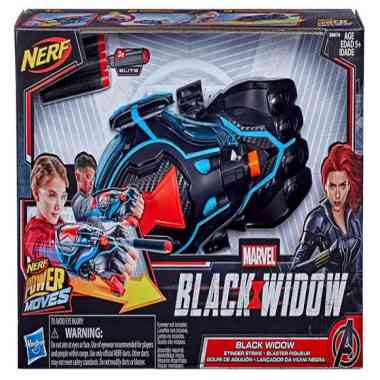 Marvel NERF Power Moves Black Widow stinger strike blaster piqueur black widow